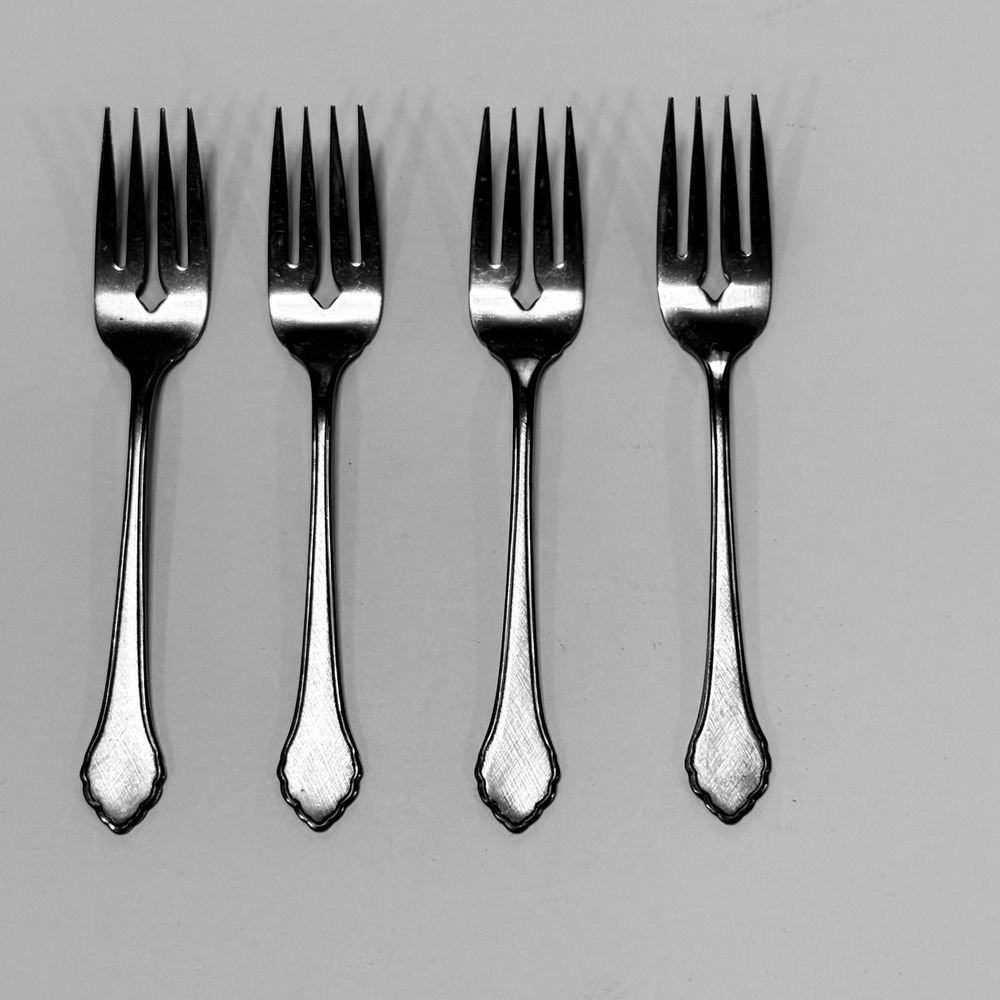 WM William Roger's Oneida Summer Mist Autumn Glow Set Of 4 Salad Forks